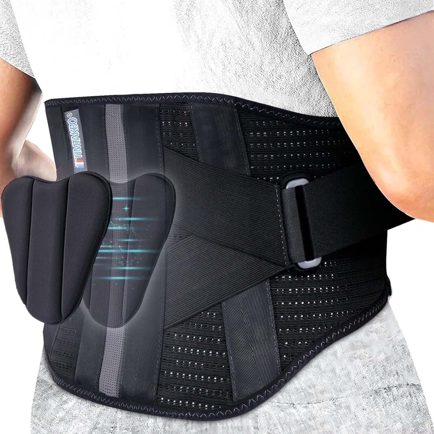 Back Brace for Lower Back Pain Women, Back Support Belt for Men,Back Support Brace for Lifting at Work, Brace for Pain Relief, Herniated Disc, Sciatica, Scoliosis and More (Black,S/M Fit 23