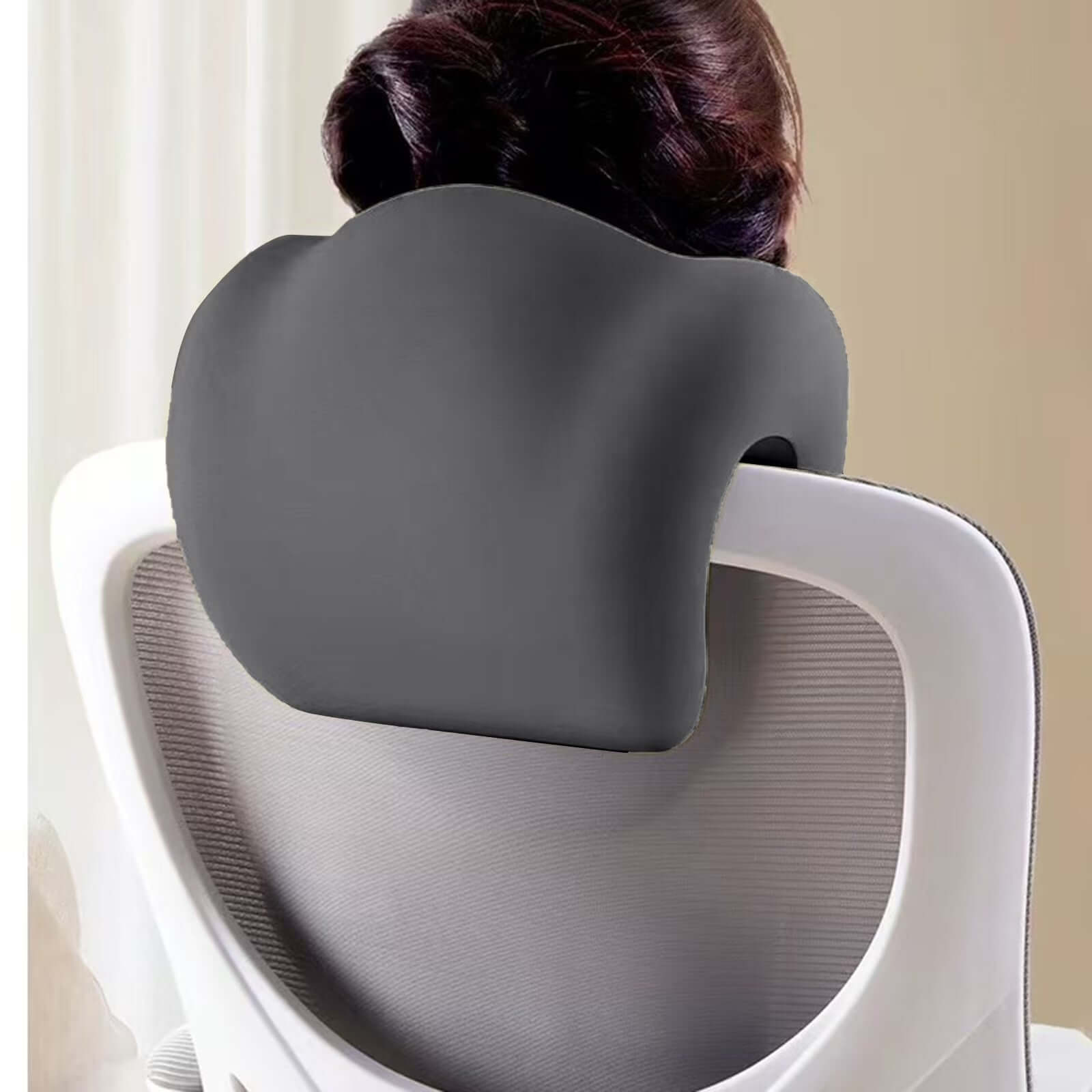 Almohada De Cuello Para Silla De Oficina Con Reposacabezas, Soporte De Memory Foam, Soporte De Cuello, Almohada De Reposacabezas De Apoyo Para Alivio De Presión, Postura Mejorada Para Silla De Trabajo, Auto, Sofá, Avión Y Viaje