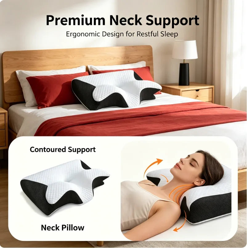 Butterfly Cervical Pillow – Ergonomic Support & Better Sleep