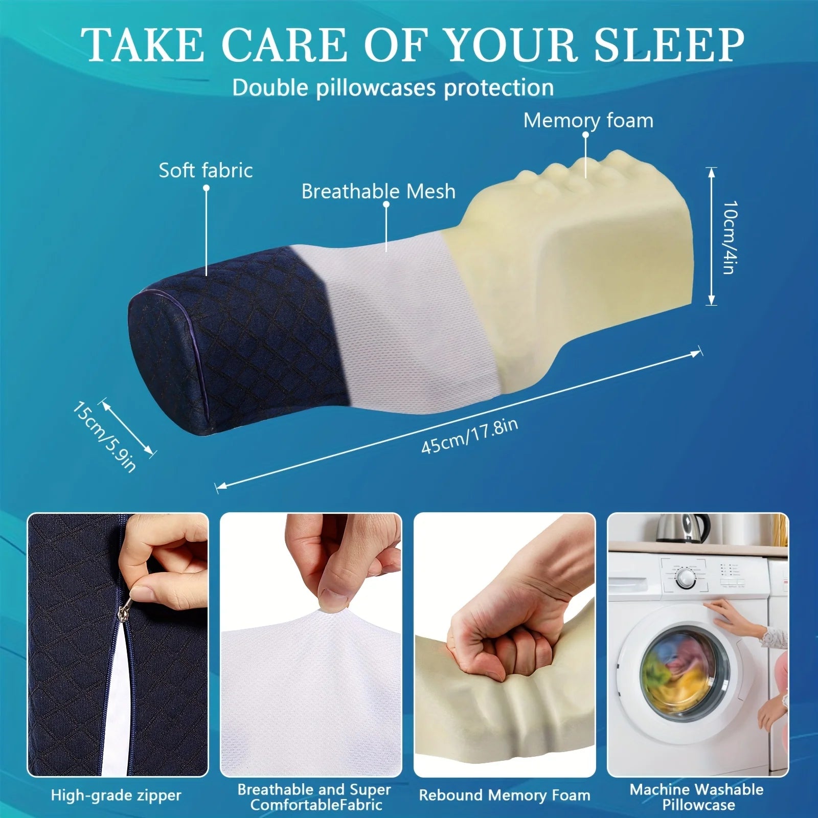 Orthopedic Neck Pillow – Superior Cervical Support & Better Sleep
