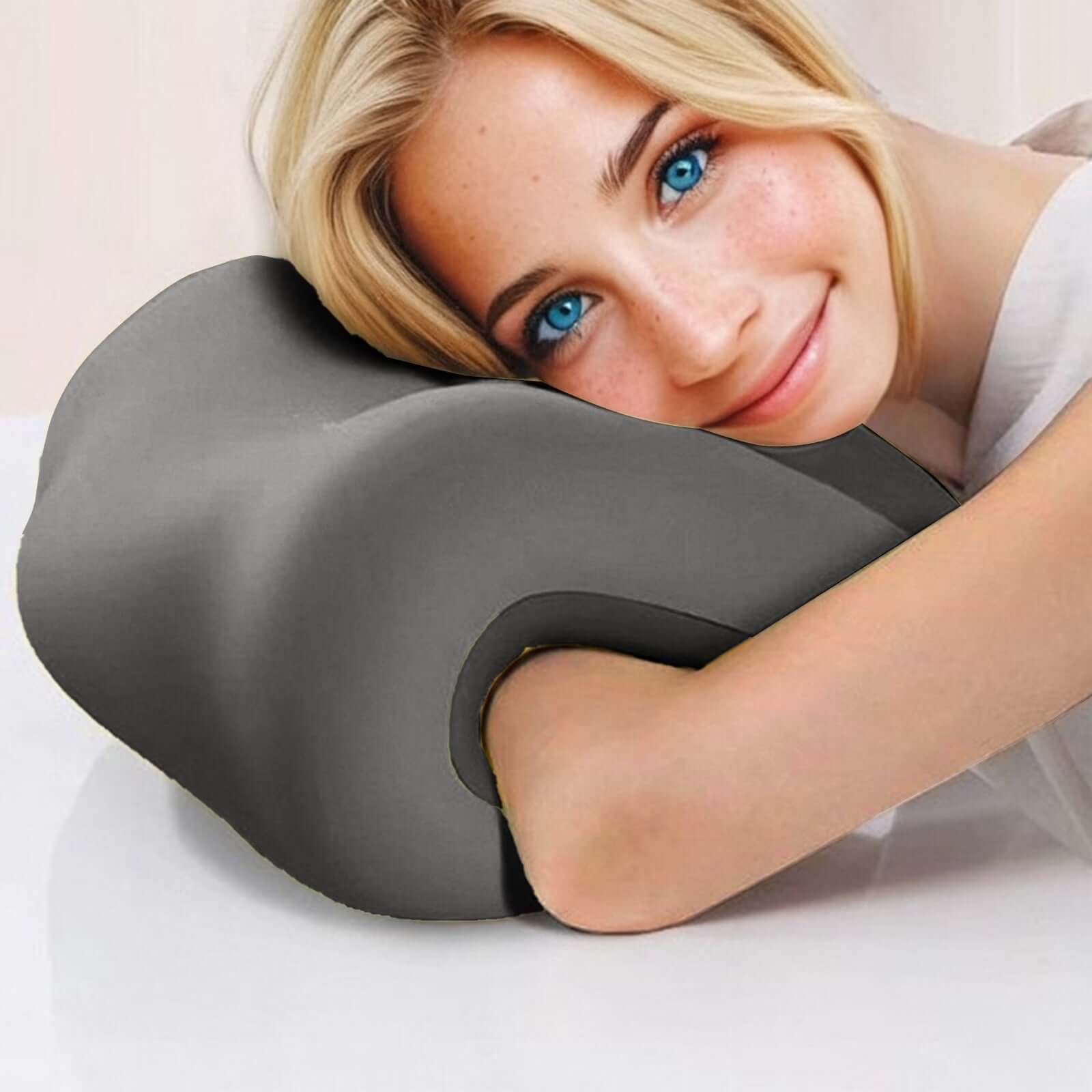 Almohada De Cuello Para Silla De Oficina Con Reposacabezas, Soporte De Memory Foam, Soporte De Cuello, Almohada De Reposacabezas De Apoyo Para Alivio De Presión, Postura Mejorada Para Silla De Trabajo, Auto, Sofá, Avión Y Viaje