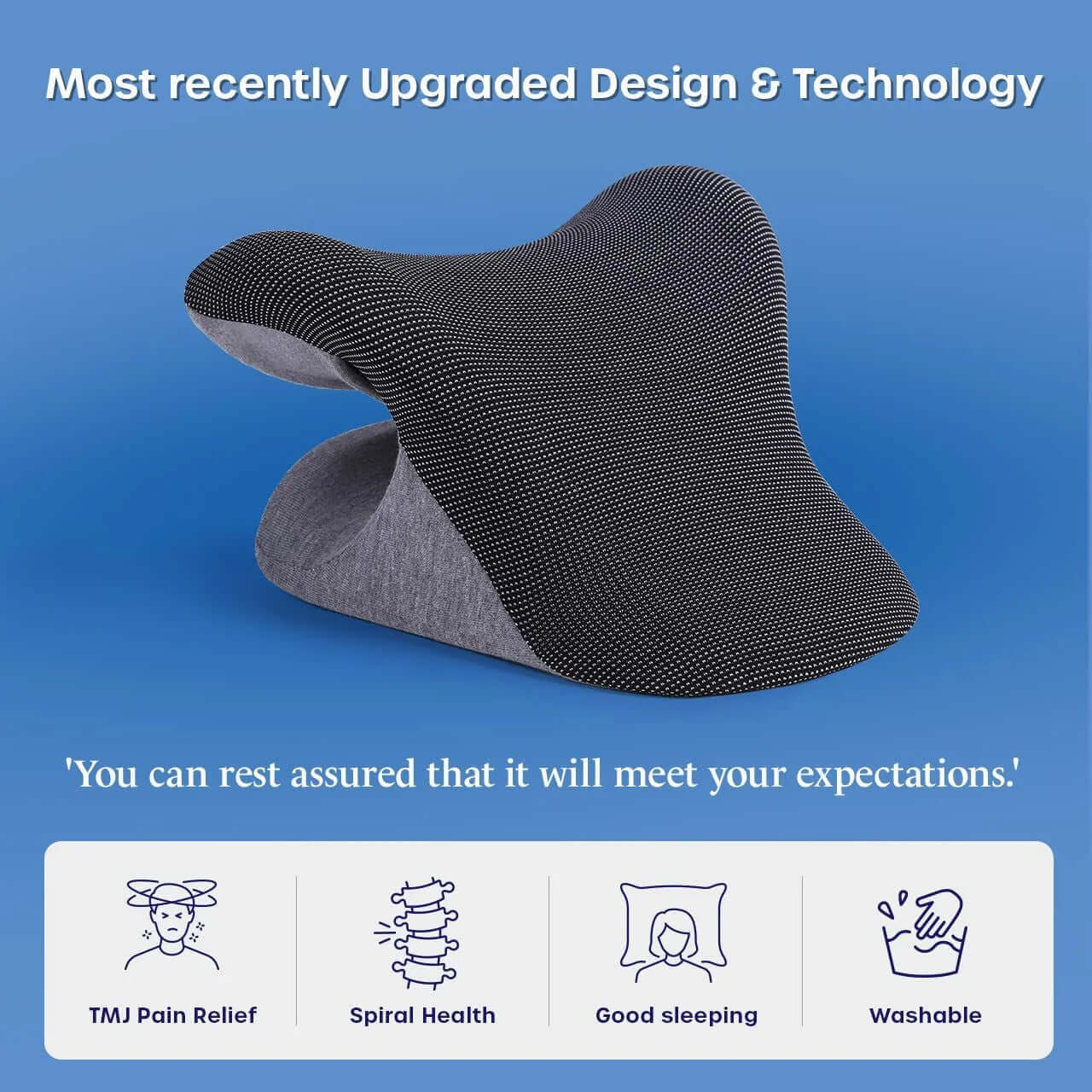 Amazon Cross-Border New Fever Traction Pillow Cervical Pillow Curvature Straightening Massage Pillow PU Cervical Pillow Wholesale