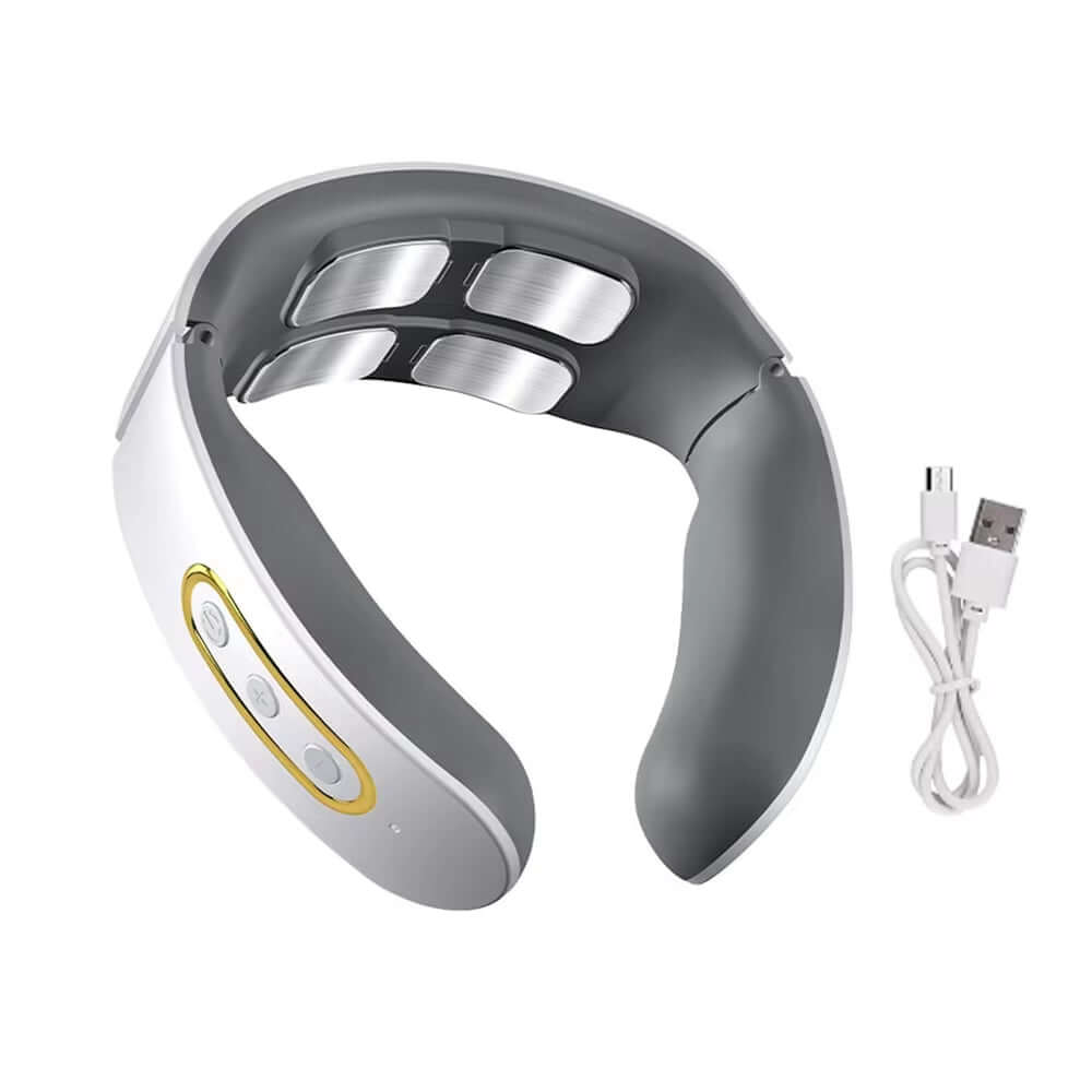 Smart Electric Massage Machine Neck and Shoulder Pulse Massager Kneading TENS Wireless Cervical Vertebra Relax Relief