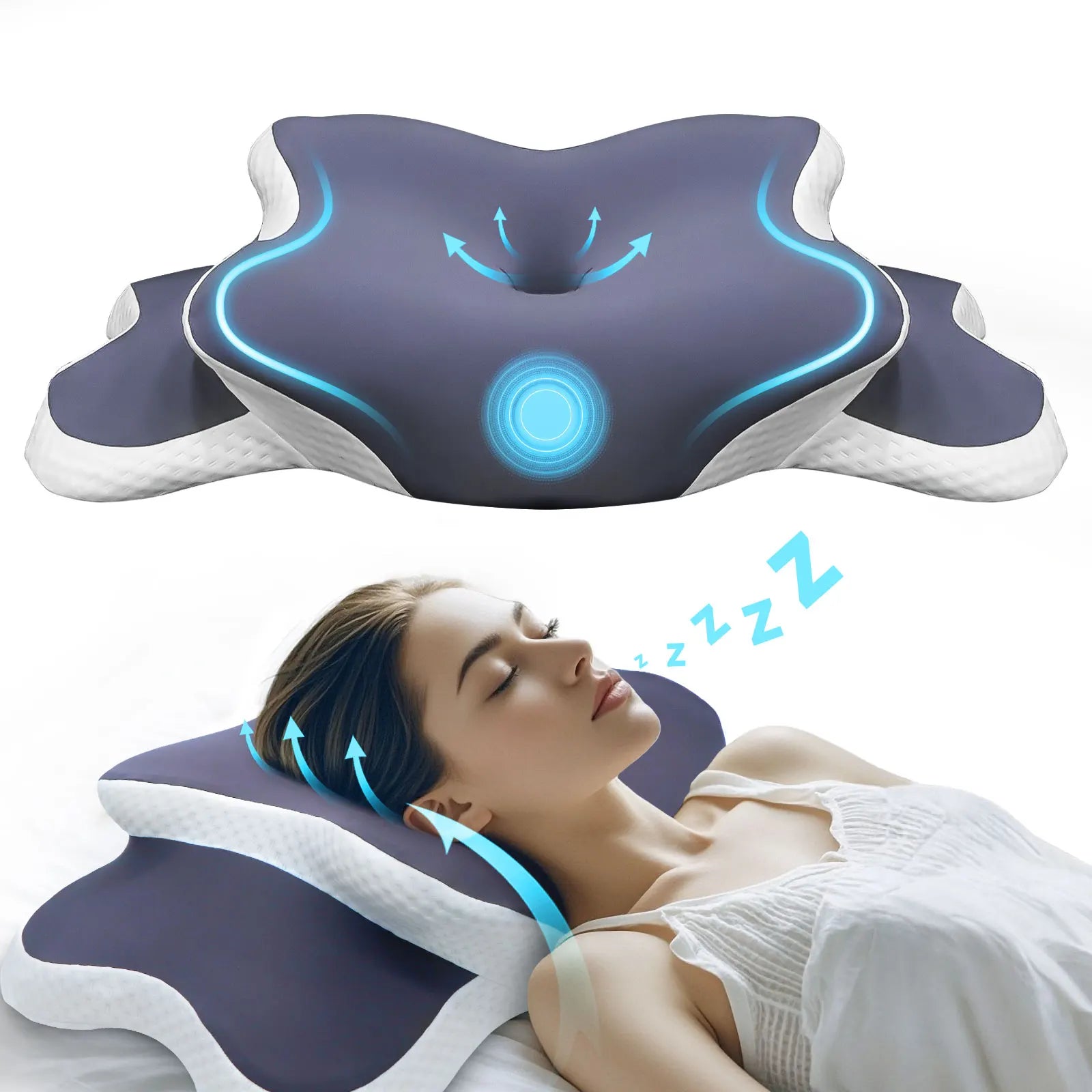 Contour Memory Foam Pillow – Ergonomic Neck Support & Better Sleep