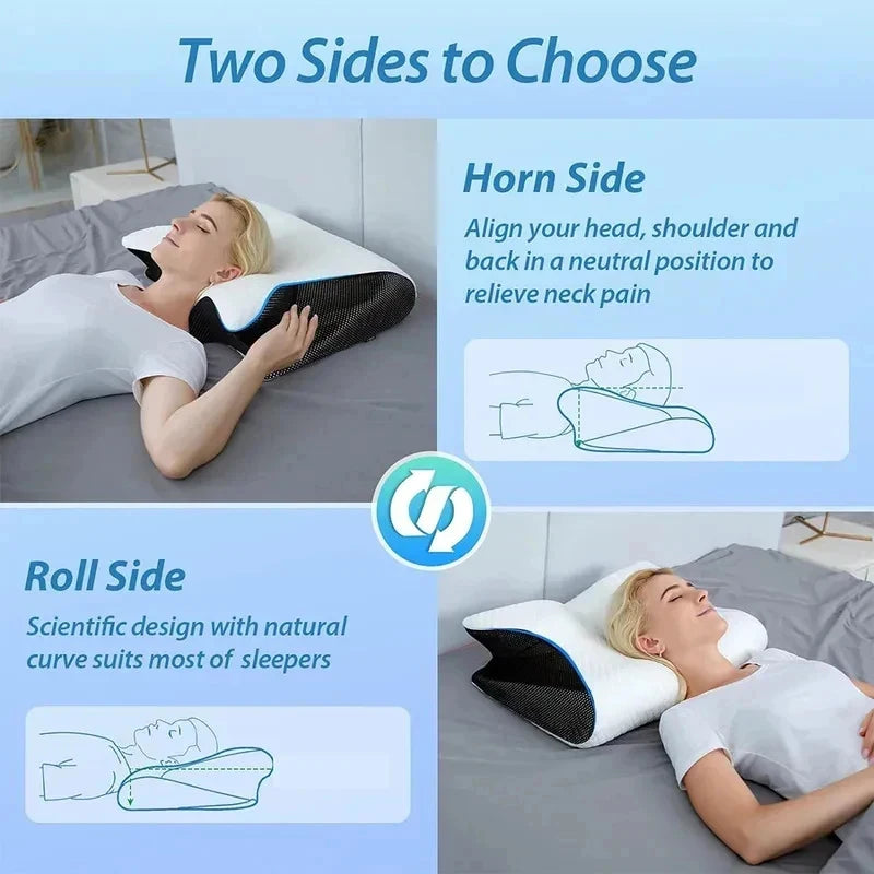 Butterfly Cervical Pillow – Ergonomic Support & Better Sleep