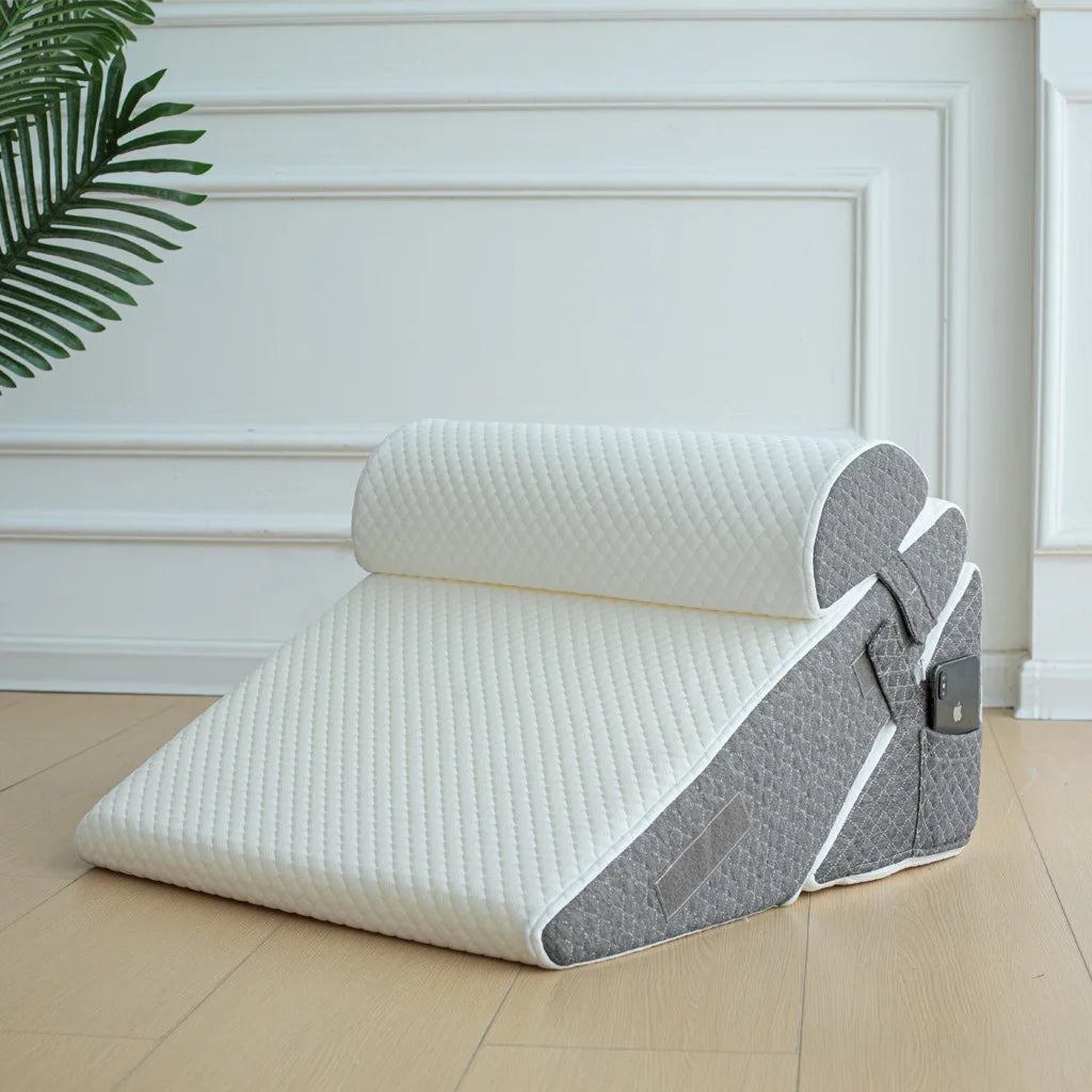 Adjustable Wedge Pillow Set – Ergonomic Support & Better Sleep