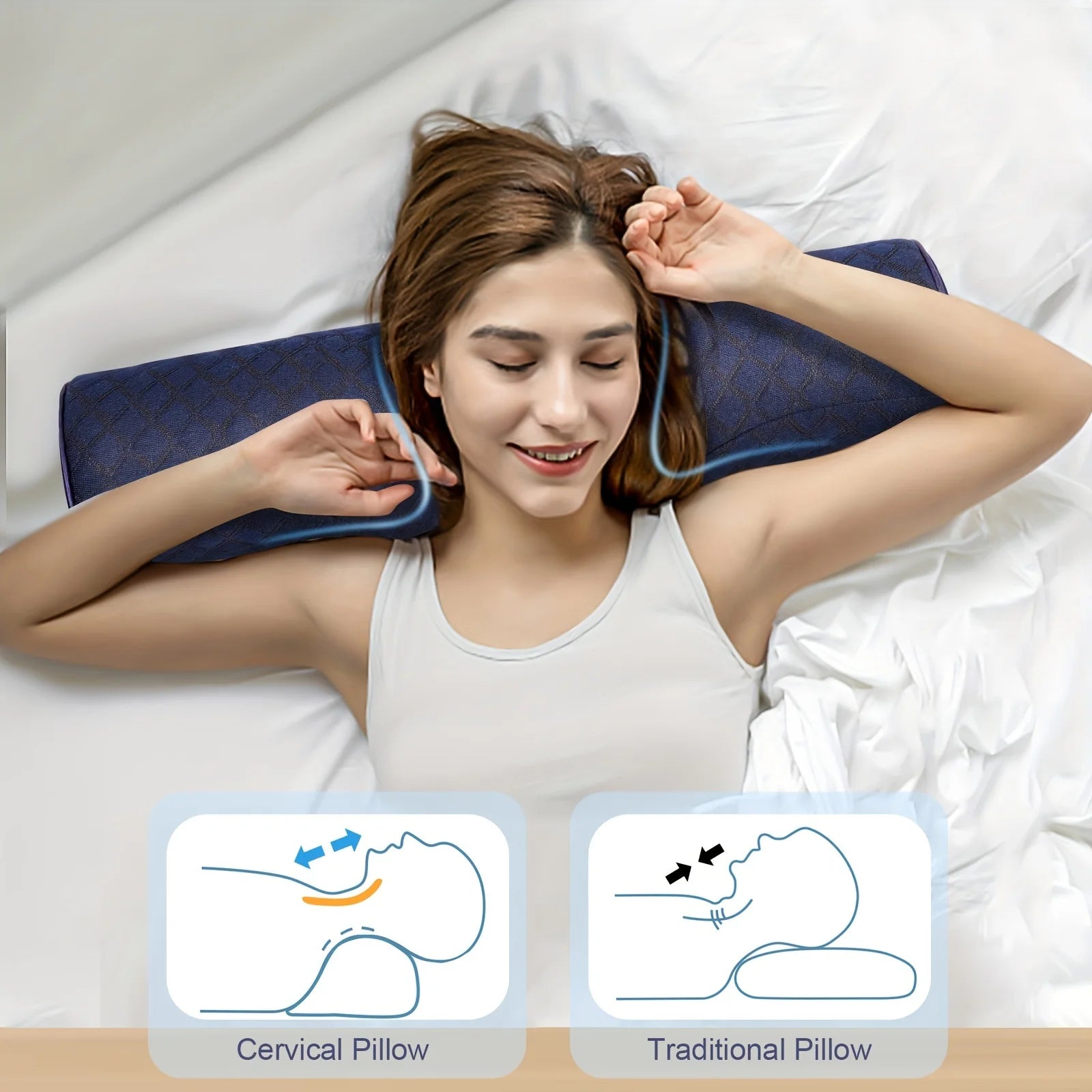 Orthopedic Neck Pillow – Superior Cervical Support & Better Sleep