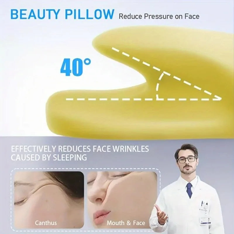 Contoured Memory Foam Pillow – Ergonomic Neck Support