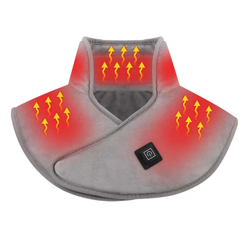 Electric Heating Shoulder Neck Pads Cervical Shawl Massager Cervical Brace Wrap Thermal Compress Relieve Fatigue Warm Back