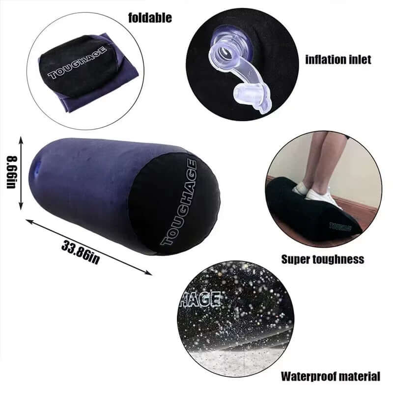 Almohada Inflable Multifuncional Para El Cuerpo, Cojín De Aire Para Yoga, Pierna Lumbar, Soporte Para Posiciones Viaje Asleeping